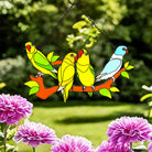 Vogel Sonnenfänger Gemalte Fensterdekorationen Dekohänger für Fenster