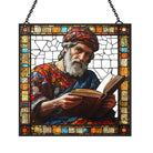 Weiser Mann Sonnenfänger Gemalte Fensterdekorationen Dekohänger für Fenster