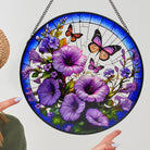 Winde und Schmetterling Sonnenfänger Gemalte Fensterdekorationen Dekohänger für Fenster