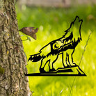 Wolf Metall Baum Dekorationen Outdoor Metall Garten Kunst