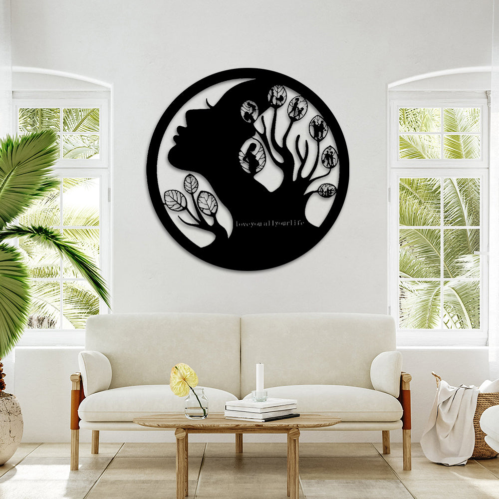 Liebe Dich für Den Rest Meines Lebens Metall Wandkunst