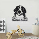 Berner Sennenhund Metall Wandkunst Hundeliebhaber Personalisiert Metall Schild