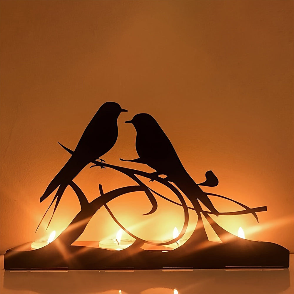 Creative Birds Kerzenhalter Metall Dekorativ