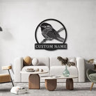 Meise Vogel Metall Kunst Personalisiert Metall Name Schild
