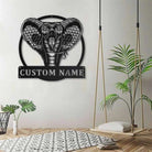 Kobra Schlange Metall Kunst Personalisiert Metall Name Schild