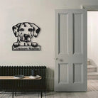 Dalmatiner Hund Metall Kunst Personalisiert Metall Name Schild