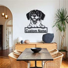 Dänische Dachsbracke Metall Wandkunst Hundeliebhaber Personalisiert Metall Schild