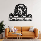 Englischer Cocker Spaniel Hund Metall Kunst Personalisiert Metall Name Schild