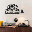 Deutscher Kurzhaarschnauzer Hund Personalisiert Metall Name Schild