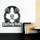 Meerschweinchen Metall Kunst Personalisiert Metall Name Schild