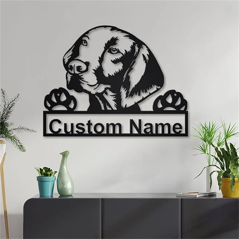 Personalisiert Ungarischer Vizsla Hund Metall Schild Kunst