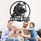 Labrador Retriever Metall Wandkunst Hundeliebhaber Personalisiert Metall Schild