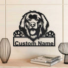 Leonberger Hund Metall Kunst Personalisiert Metall Name Schild