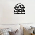 Personalisiert Lhasa Apso Hund Metall Schild Kunst