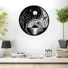 Sonne und Mond Yin Yang Tai Chi Metall Wandkunst