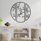 Ginkgo Künstlerische Konzeption Metall Wandkunst