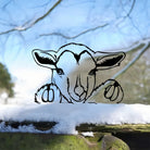 Sheep Farm Peeping Animal Outdoor Metal Garden Art