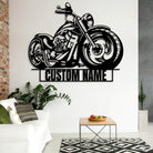 Motorrad Metall Wandkunst Individuell Name Metall Schild