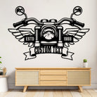 Motorrad Metall Wandkunst Individuell Name Metall Schild