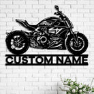 Motorrad Metall Wandkunst Individuell Name Metall Schild