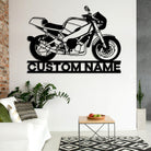 Motorrad Metall Wandkunst Individuell Name Metall Schild