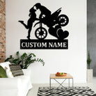 Motorrad Metall Wandkunst Individuell Name Metall Schild