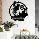 Motorrad Metall Wandkunst Individuell Name Metall Schild