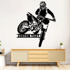 Motorrad Metall Wandkunst Individuell Name Metall Schild