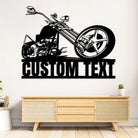 Motorrad Metall Wandkunst Individuell Name Metall Schild