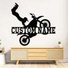 Motorrad Metall Wandkunst Individuell Name Metall Schild