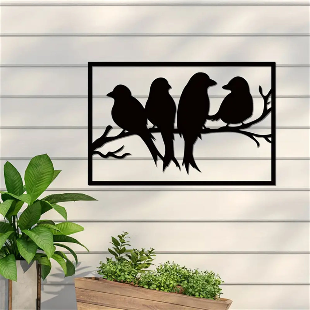 Metall Vogel Wandkunst Moderne Wanddekoration