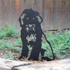 Old English Sheepdog Black Metal Dog Silhouette