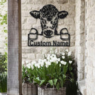 Personalisiert Kuh Metall Schild Kunst Bauernhof Dekoration