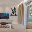 Personalisiert Rat Terrier Hund Metall Schild Kunst