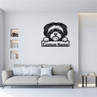 Personalisiert Shih Tzu Hund Metall Schild Kunst