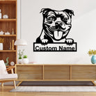 Personalisiert Staffordshire Bullterrier Metall Schild Kunst