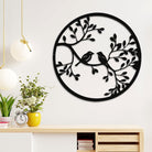 Metall Vogel Kunst Wanddekoration Runder Metall Vogel Wandskulptur