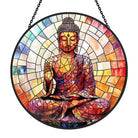 Buddha Sonnenfänger Gemalte Fensterdekorationen Dekohänger für Fenster