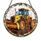 Bulldozer Sonnenfänger Gemalte Fensterdekorationen Fenster-hängendes Dekor