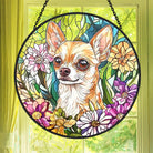 Chihuahua Sonnenfänger Gemalte Fensterdekorationen Dekohänger für Fenster