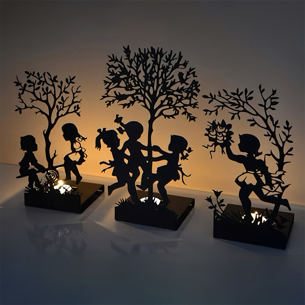 Children Kerzenhalter Metall Dekorativ