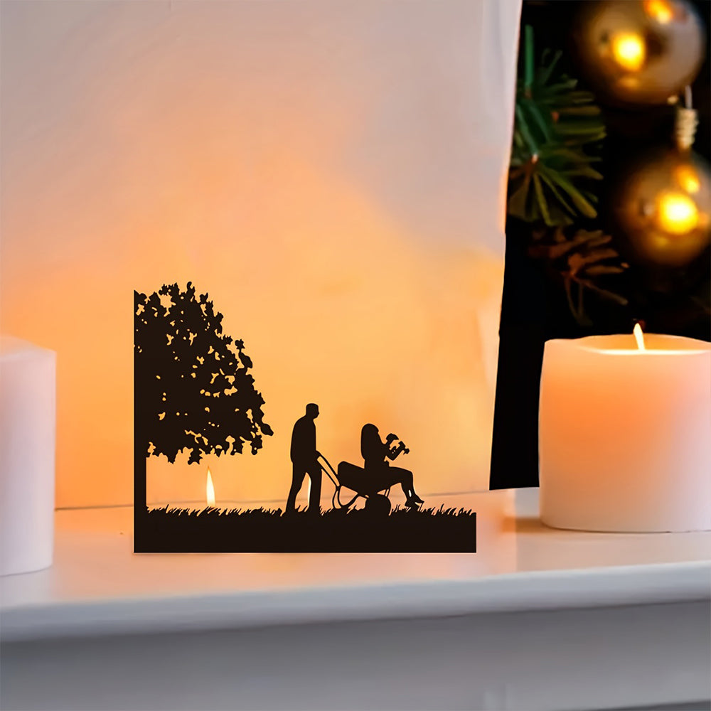 Couple Under The Tree Kerzenhalter Metall Dekorativ