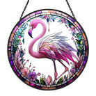 Flamingo Sonnenfänger Gemalte Fensterdekorationen Dekohänger für Fenster