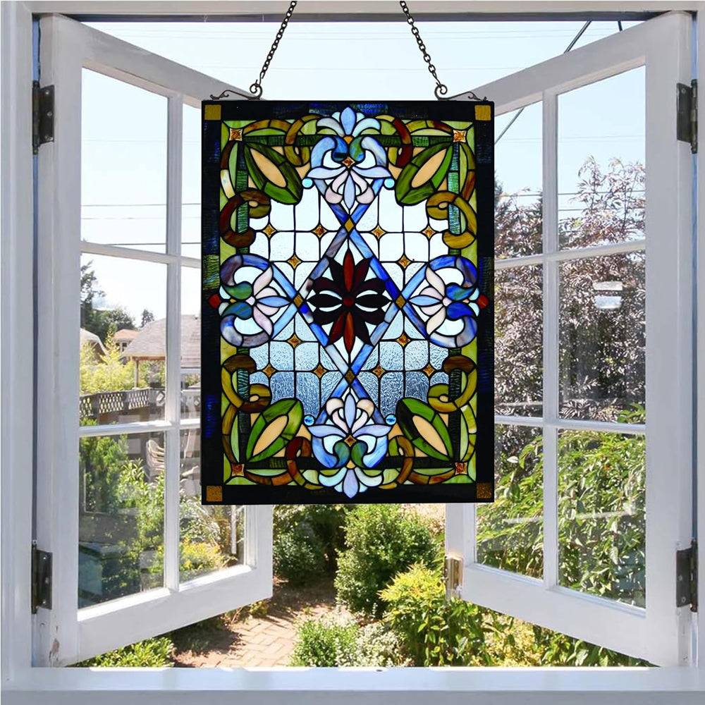 Geometrie Sonnenfänger Gemalte Fensterdekorationen Dekohänger für Fenster