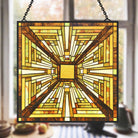 Geometrie Sonnenfänger Gemalte Fensterdekorationen Dekohänger für Fenster