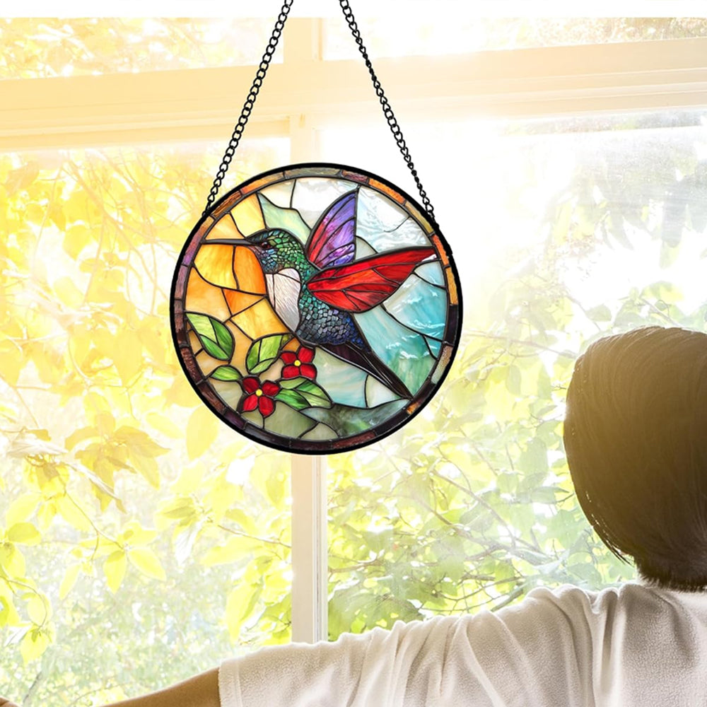Kolibris Sonnenfänger Gemalte Fensterdekorationen Dekohänger für Fenster