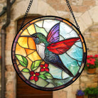 Kolibris Sonnenfänger Gemalte Fensterdekorationen Dekohänger für Fenster