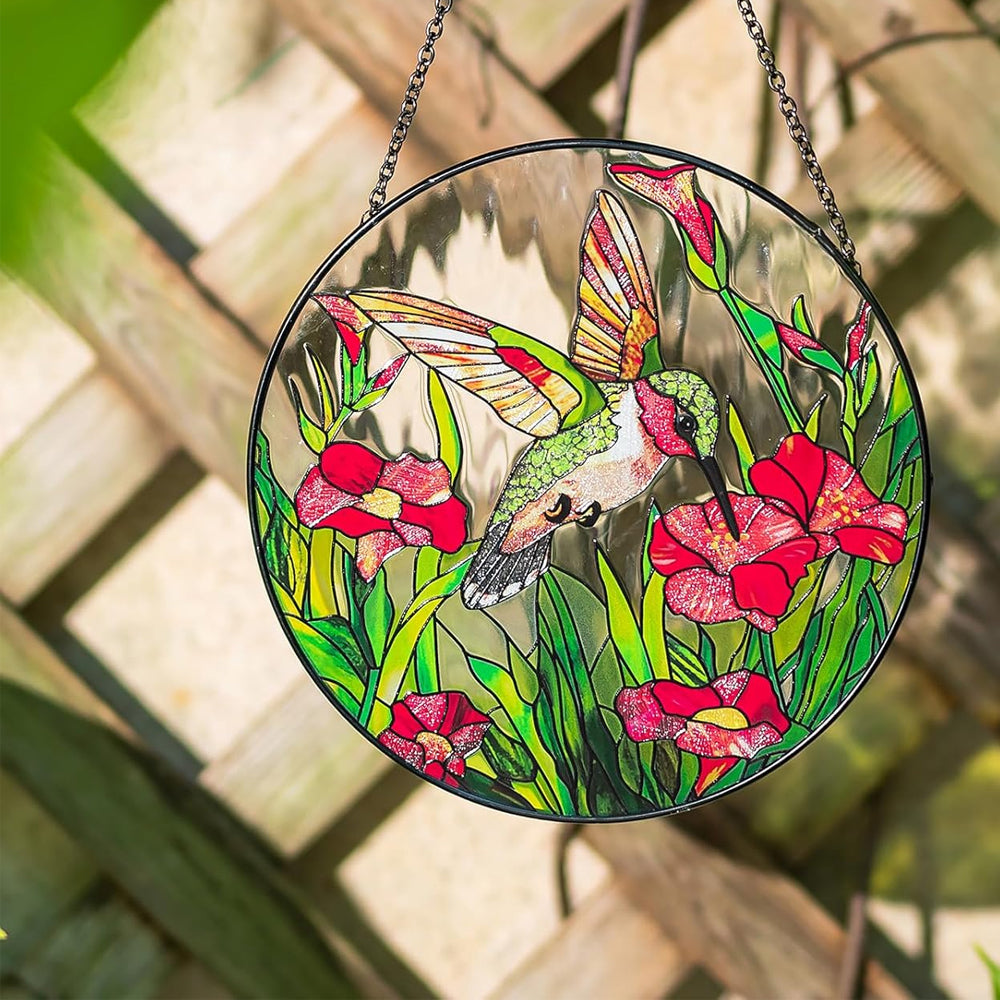 Kolibris Sonnenfänger Gemalte Fensterdekorationen Dekohänger für Fenster
