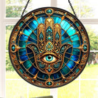 Mystisches Wicca-Amulett Sonnenfänger Gemalte Fensterdekorationen Dekohänger für Fenster