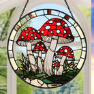 Pilz Sonnenfänger Gemalte Fensterdekorationen Dekohänger für Fenster